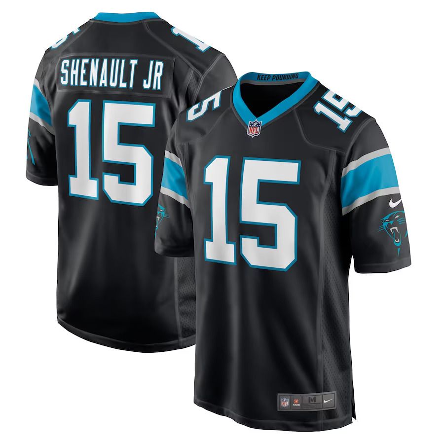 Men Carolina Panthers #15 Laviska Shenault Jr. Nike Black Game Player NFL Jersey
